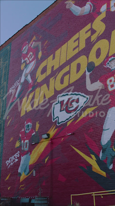 Chiefs Kingdom Wall, Downtown Kansas City - Vertical